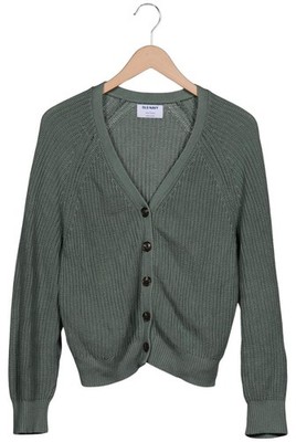 Old Navy Strickjacke Damen Cardigan Jacke Gr. L Baumwolle Grün #ogb2m2g