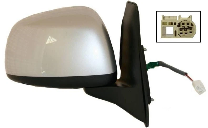 Zijdeur Spiegels Auto Accessoires Auto Buiten Deur Achteruitkijkspiegel Montage Links Rechts Voor Suzuki Voor SX4 2012 2013 Buitenspiegels(Silver Left