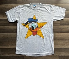 VINTAGE Disney Donald Duck T-Shirt Mens L Character Fashions Neck Tee 90s USA