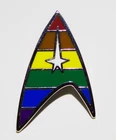 Star Trek The Original Series Command Logo Metal Enamel Pin Pride Version UNUSED
