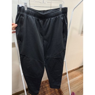 Etonic Mens Jogger Sweatpants Black Fleece Lined Zipper Pockets Size Large L