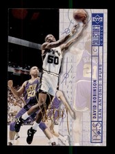 1994-95 UD COLLECTOR'S CHOICE FRENCH #395 DAVID ROBINSON GOLD SIGNATURE