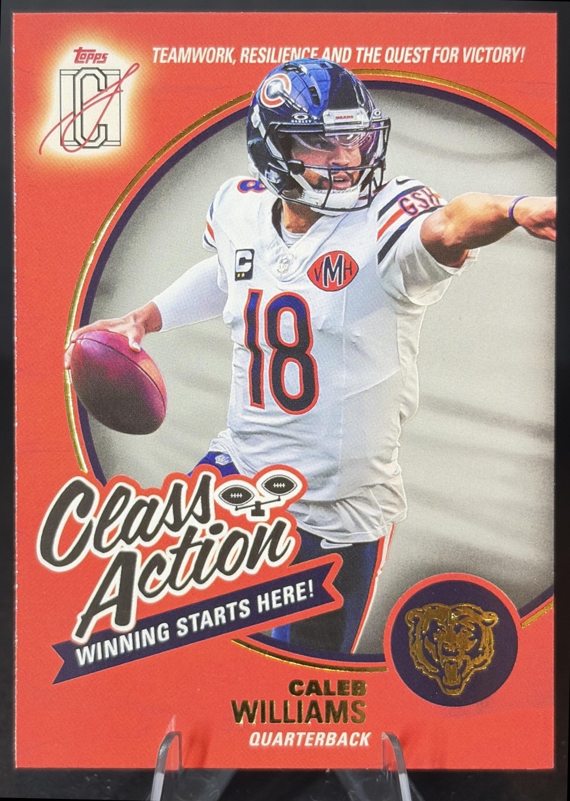 2025 Topps Signature Class Caleb Williams #CA-6 Action Bears