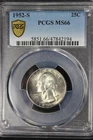 1952-S Washington 25C PCGS MS66