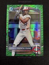 2025 Bowman Draft Quentin Young 1st 61/99 Chrome Prospects Green Reptilian -LYQ
