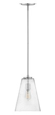 Hinkley Lighting 41044 Polished Nickel Vance Mini Pendant with Clear Glass