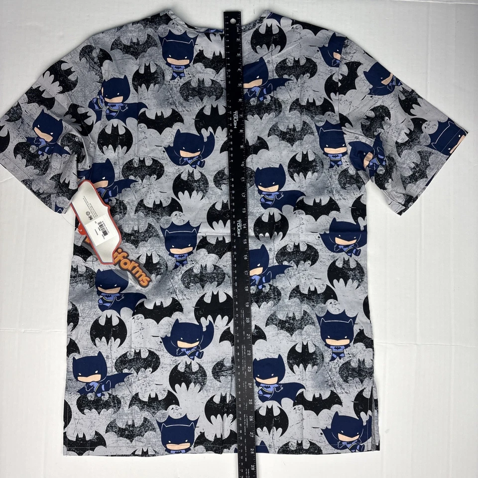 Blusa Médica Batman Liga de la Justicia Tooniforms Hombres XS Unisex Algodón Cherokee TF606 Foto 4 de 4