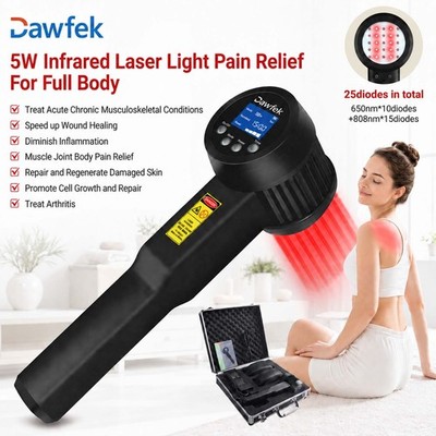 5W Cold Laser Therapy Machine 1-60 Min Timer Neck Pain Post Surgery Wound Heal