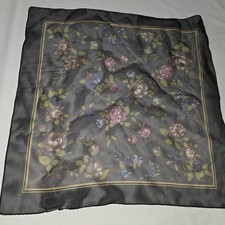 VINTAGE LIZ CLAIBORNE SCARF Floral ELEGANT SCARVE