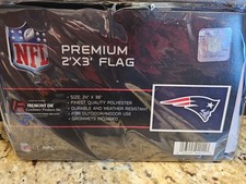 NUEVA BANDERA DE FÚTBOL AMERICANO DE LOS PATRIOTAS DE INGLATERRA NFL 2 PIES X 3 PIES NUEVA