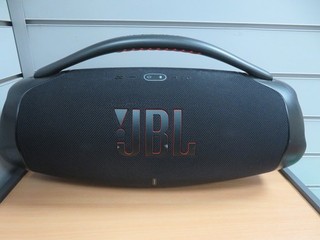 JBL BOOMBOX 3 PORTABLE WIRELESS BLUETOOTH SPEAKER USB CONNECTIVITY BLACK MR:ZMDE
