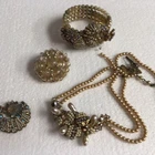 VTG 1950s MIRIAM HASKELL Costume Jewelry Lot For Repair Pearls Rhinestones
