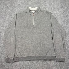 johnnie O Sully 1/4 Zip Pullover Mens XL Gray Performance Lightweight 138 MSRP