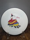 Fiesta Dancing Lady Classic Rim Luncheon Plate Fiestaware New Retired
