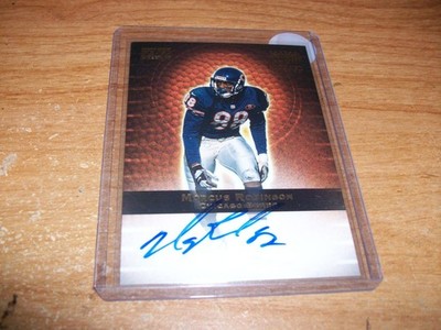 2000 Topps NFL Football Marcus Robinson Rookie Auto Card Chicago Bears (B)