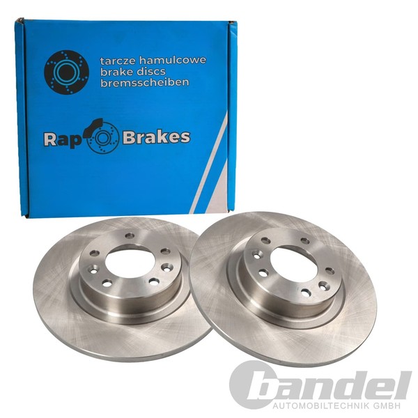 2X RAP Brakes Bremsscheiben 290Mm Voll Hinten Passend FüR Peugeot 508 | R-D0154-image