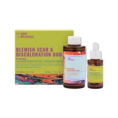 Good Molecules Blemish Scar Discoloration Duo Niacinamide Toner And Serum Set