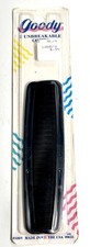 2 Pk Goody Unbreakable Dressing Combs 5 3/4" New Made USA VTG 1989 Black 126/4
