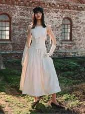 $549 NWT For Love And Lemons  Mollie Midi Dre...