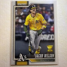 2026 Topps Series 1 Jacob Wilson RC Gold Cup #240 - Athletics 🟢🔥