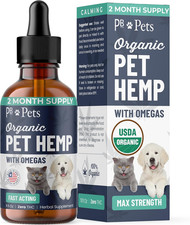 Organic Hemp Oil for Dogs and Cats - Liquid Supplement for Calming, Hip  Joint