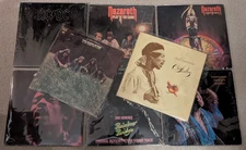 AC/DC, JIMI HENDRIX, NAZARETH, TEN YEARS AFTER 8 LP LOT: BACK IN BLACK ~ READ!!