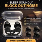 Soft Silicone Ear Plugs Noise Reduction Flexible Reusable Study Sleep EarPlugs
