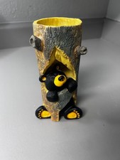 Bearfoots Sparky Bear Candle Holder Jeff Fleming Big Sky Carvers Handcrafted