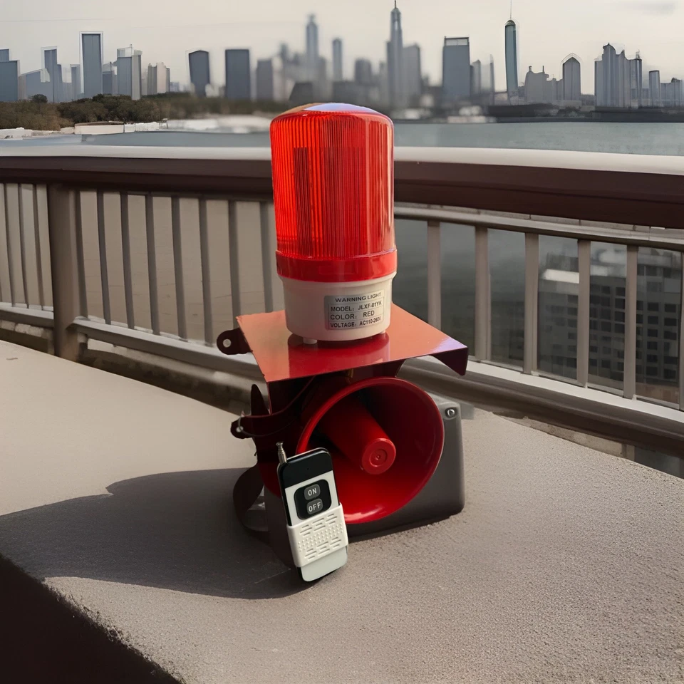 Commercial Home RC Panic SOS Siren 120dB Alarm Emergency Warning Strode Light - Image 4 of 4