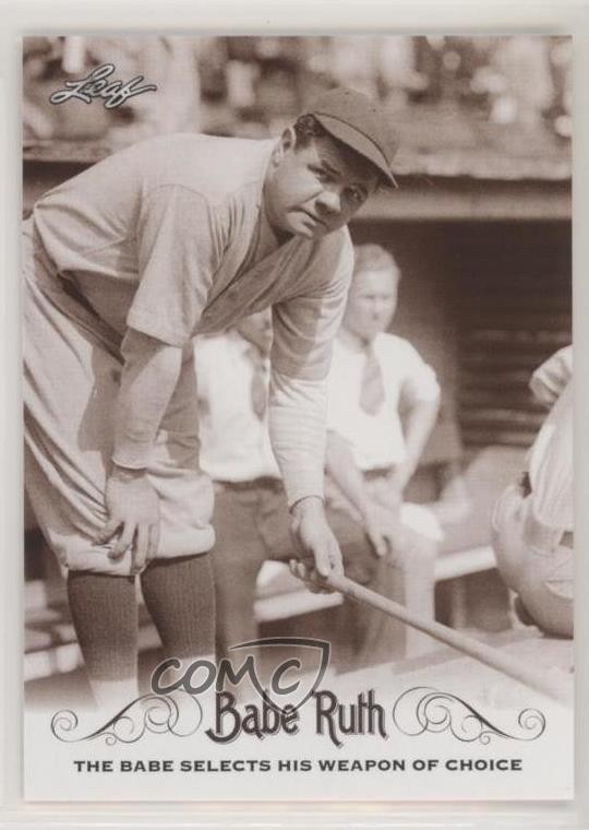 2016 Leaf Babe Ruth Collection Babe Ruth #72 HOF 0n2r