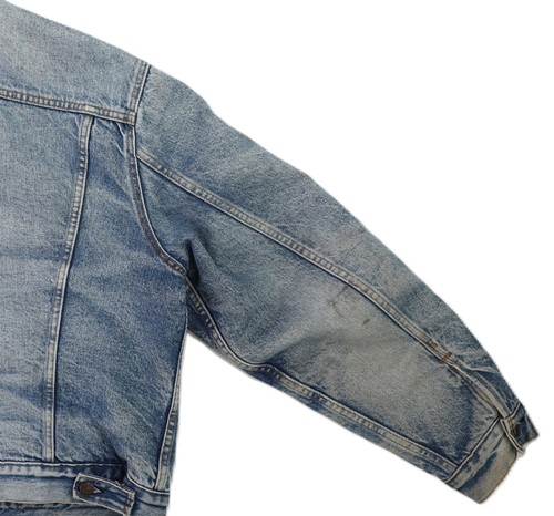 VTG 80s Levis Levi’s USA Men's L 44 Blue Denim Blanket Lined Trucker Jean Jacket by Levi's, $99.99 - Photo 19