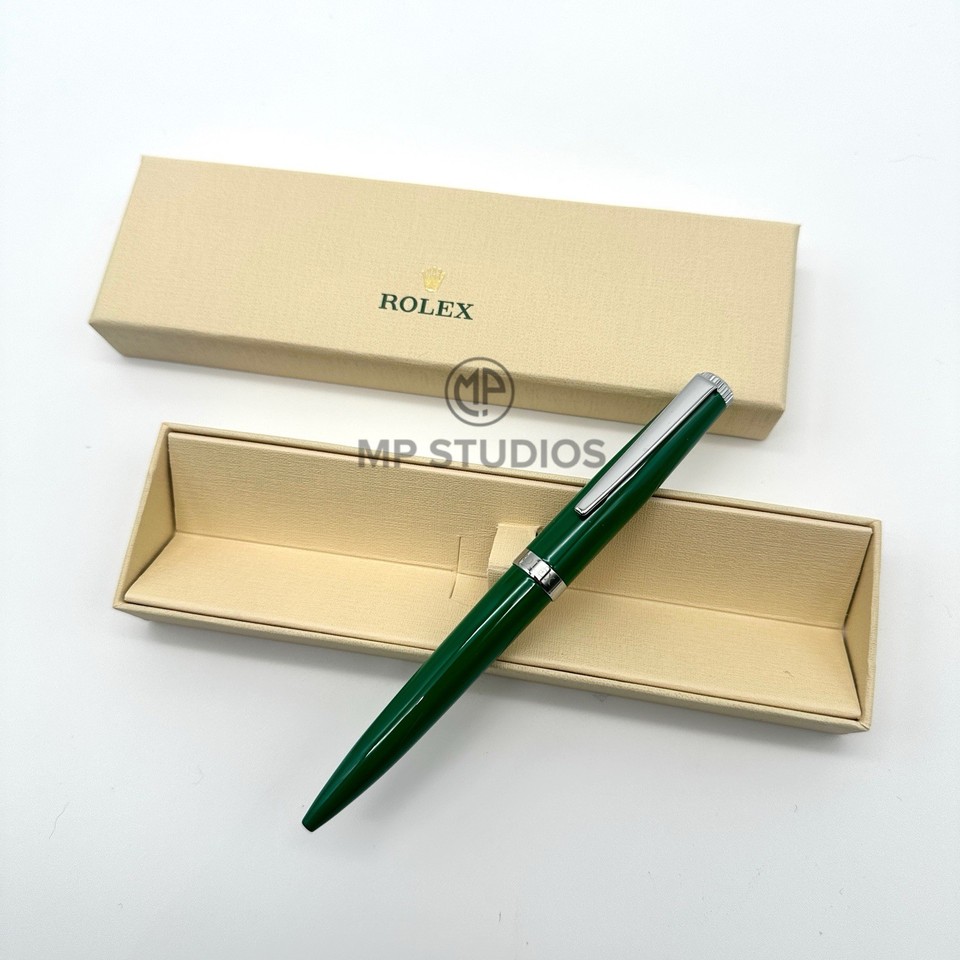 Rolex Green Emerald Emblem Twist Ballpoint Pen AD VIP Gift | eBay