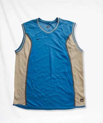 Nike - Dri-Fit Basketball Trikot blau-weiß - Größe XL - Herren/Vintage