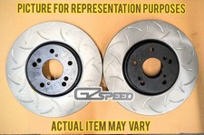 2004-2007 BMW 5 SERIES 525 530 REAR SLOTTED BRAKE ROTORS 40506020