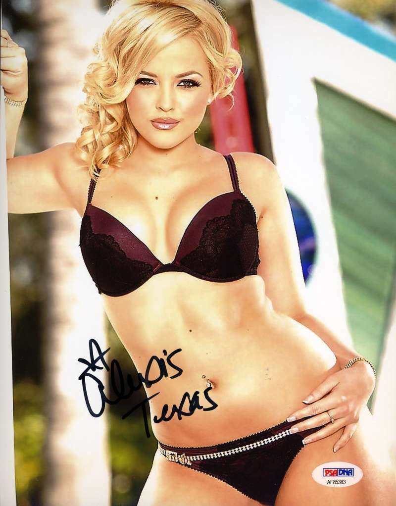 Alexis Texas Psa Dna Coa Autograph 8x10 Avn Photo Hand Signed