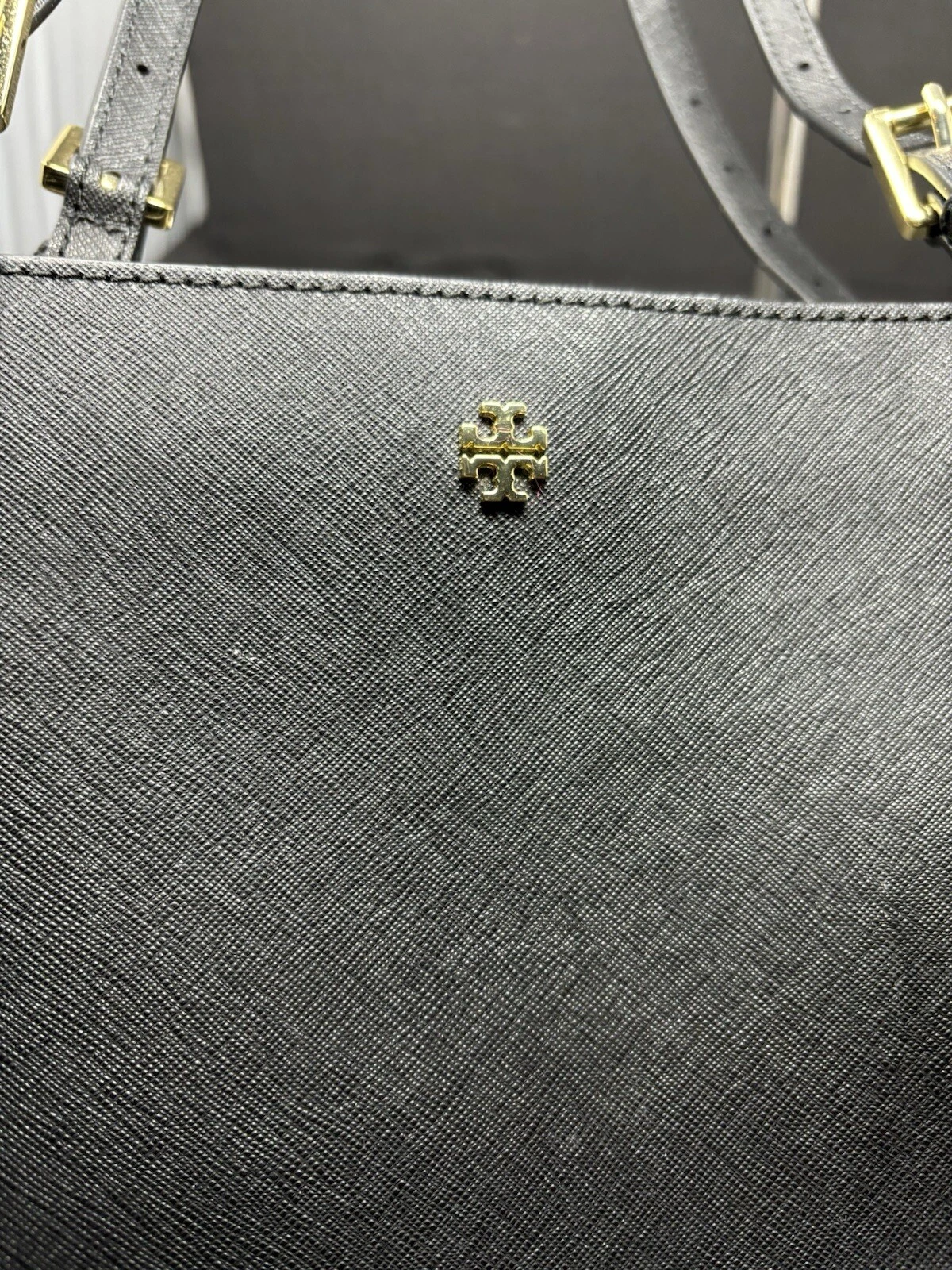 Borsa a tracolla Tory Burch in pelle saffiano nera tote borsetta borsetta