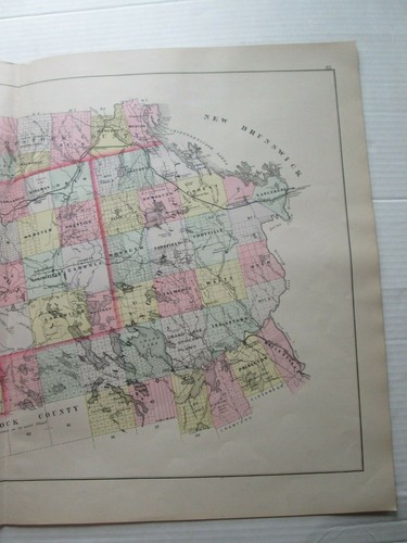 MAINE 1901/02 ANTIKE KARTE, TIMBER LANDS #2, #3, #4, +++ STUART'S ATLAS - Bild 3 von 5