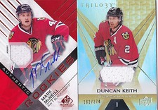 16-17 Sp Game Used Mark McNeill Auto Jersey Rookie Blackhawks 2016