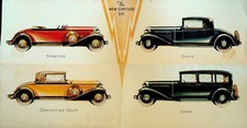 The New Chrysler Six Brochure 1930s Art Deco Automobiles