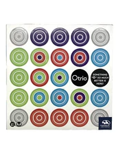 NEW Otrio Board Game Deluxe Bamboo Board Tic Tac Toe Marbles Brain Workshop LRMS