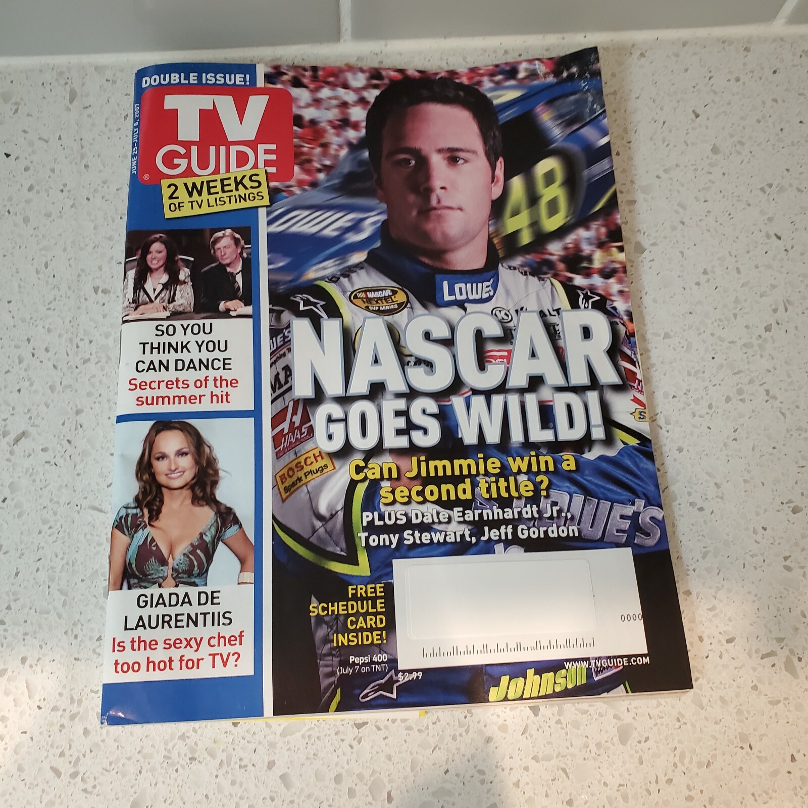 TV Guide Magazine - June 25-July 8 , 2007 - Nascar - Dale