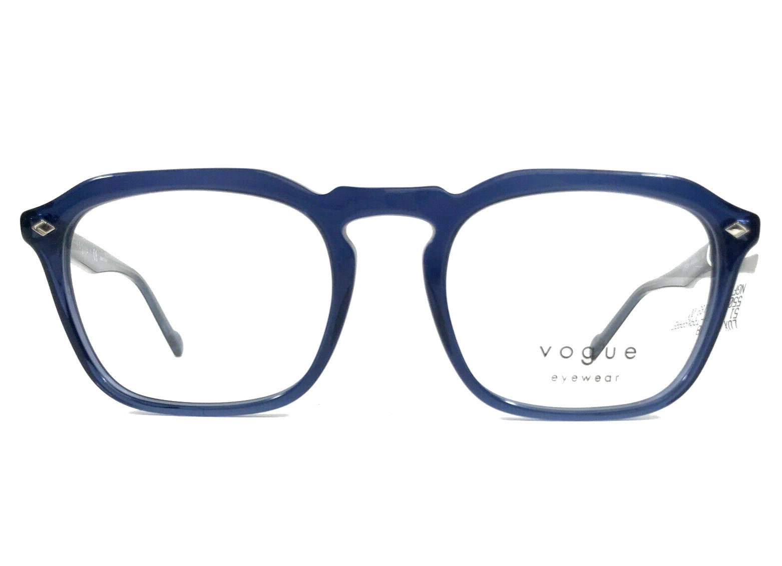 Vogue Eyeglasses Frames VO5348 2760 Transparent Blue Square Full Rim 51-20-145