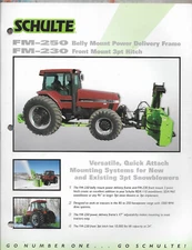 SCHULTE AVALANCHE SNOW BLOWER BELLY FRONT MOUNT 3PT POWER FRAME HITCH Brochures