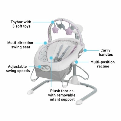 graco swing rocker combo
