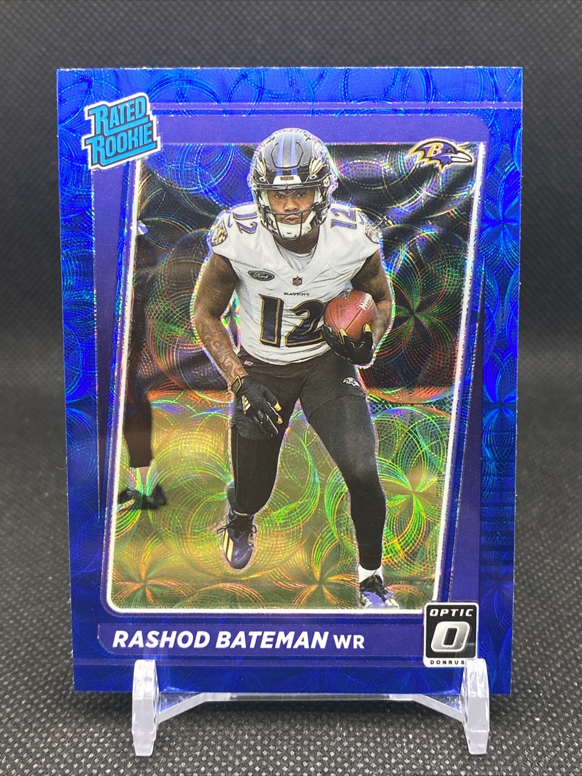 Rashod Bateman Rookie Card #210 Blue Scope Prizm 2021 Panini Optic Football