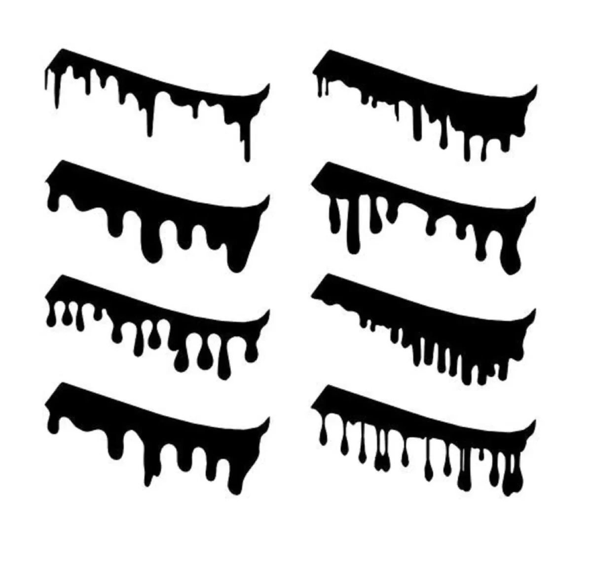 Melting Drip Dripping Sneaker Shoes Quality Vinyl Set Of 8 Stencil Kit Airbrush