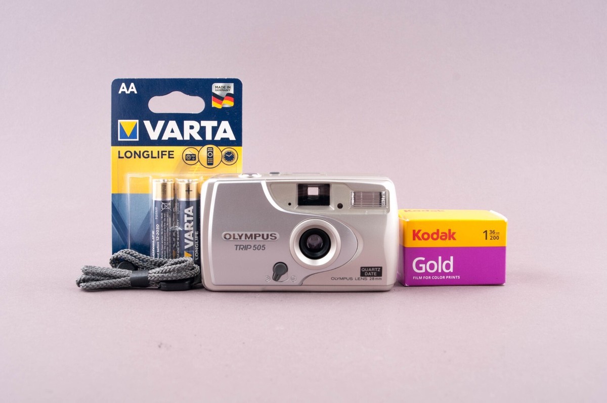 Olympus Trip 505 Quartz Date 35mm Point&Shoot Film Camera BOX | eBay