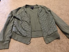 Gap Kids Size Xl 12 Girls Olive Green Jacket