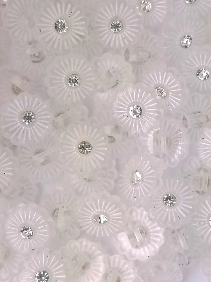 FLOWER SHANK BUTTON, SIZE 18L -7/16", SHINY FINISH, 1 GROSS, FREE SHIPPING USA - Image 3 of 4