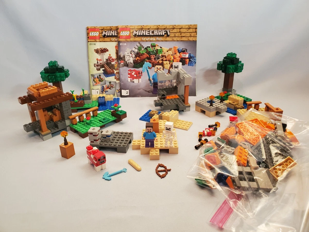 LEGO Minecraft 21116 Crafting Box Complete All Figs
